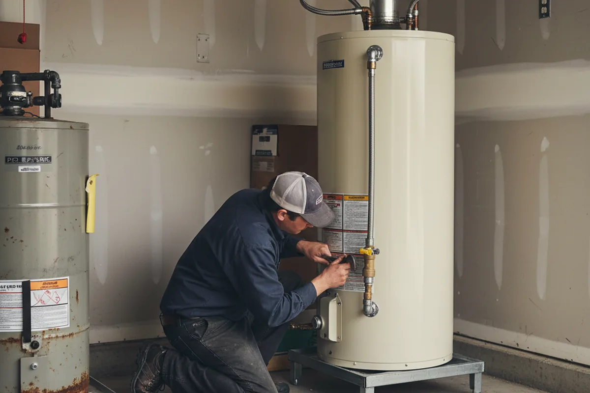 Water heater and shutoff valve replacement in Redway