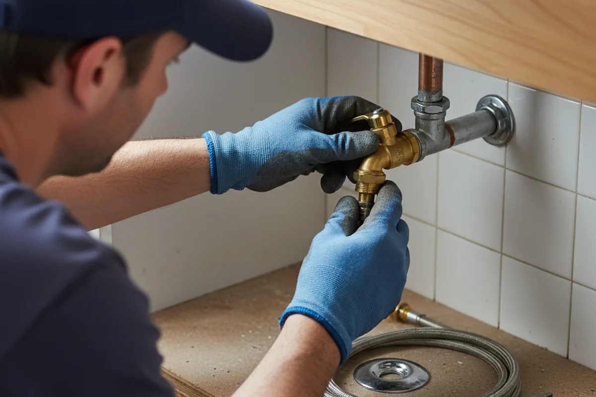 Shutoff valve and fitting work during Faucet and Fixture Repair in Redway